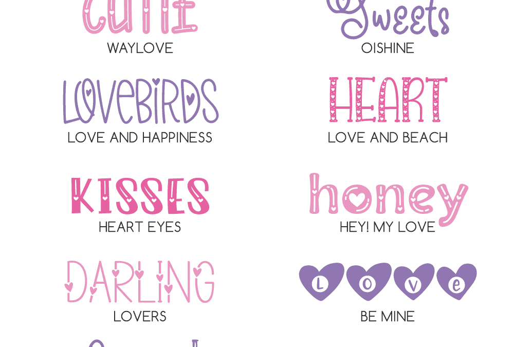 14 Valentine’s Day Fonts with Hearts