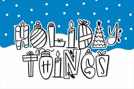 Holiday Things Font